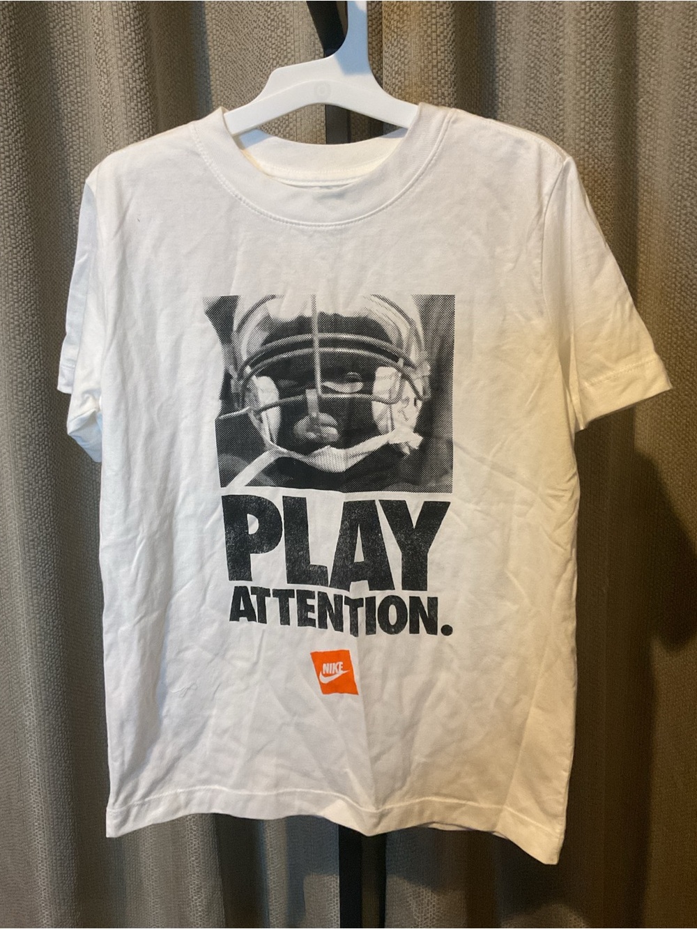 Nike White T-Shirt with Black Graphic